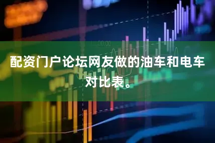 配资门户论坛网友做的油车和电车对比表。